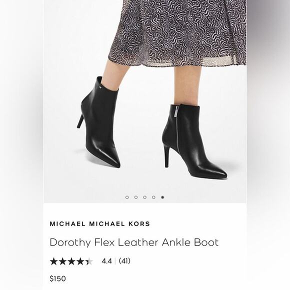 MICHAEL MICHAEL KORS Dorothy Flex Leather Ankle Boot SZ 8.5 - Picture 15 of 15